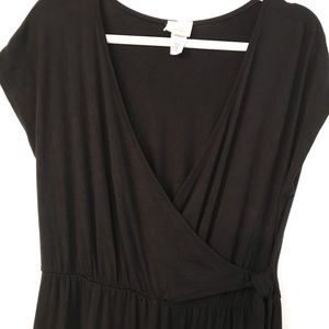 Jersey Black pant jumpsuit